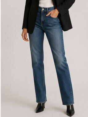 J Brand Eclipse Straight Leg Jeans Women's Size 28 Medium Wash Premium Denim